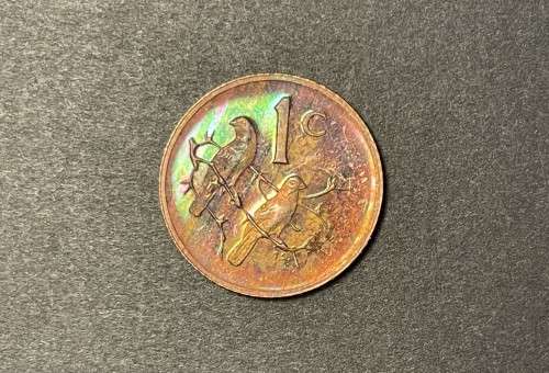 1983 RSA proof 1c (1 cent) coin - Excellent toned