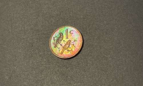 1983 RSA proof 1c (1 cent) coin - Excellent toned