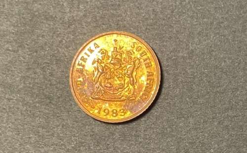 1983 RSA proof 1c (1 cent) coin - Excellent toned