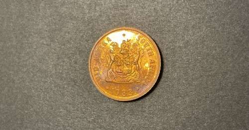 1983 RSA proof 1c (1 cent) coin - Excellent toned