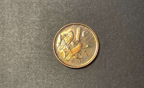 1988 RSA proof 1c (1 cent) coin - Excellent toned