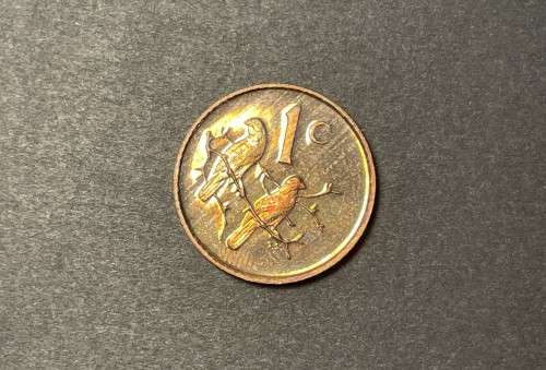 1988 RSA proof 1c (1 cent) coin - Excellent toned