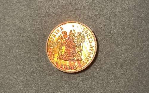 1988 RSA proof 1c (1 cent) coin - Excellent toned