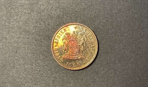 1988 RSA proof 1c (1 cent) coin - Excellent toned