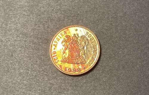 1988 RSA proof 1c (1 cent) coin - Excellent toned