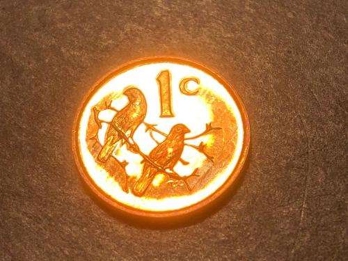 1988 RSA proof 1c (1 cent) coin - Excellent toned