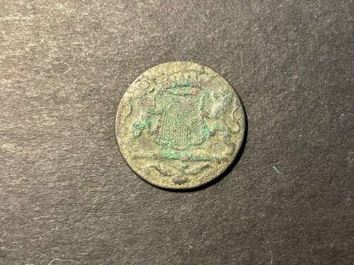 1790 VOC copper shipwreck 1 duit coin