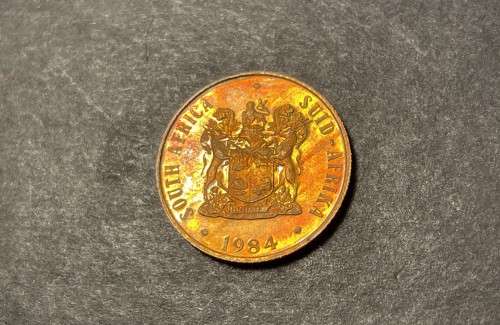 1984 RSA proof 2c (2 cent) coin - Excellent toned