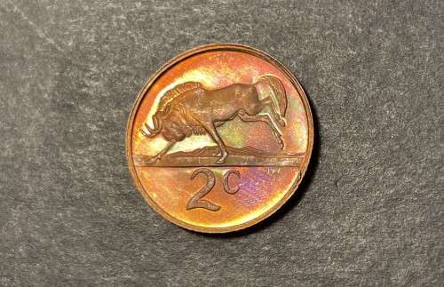 1984 RSA proof 2c (2 cent) coin - Excellent toned