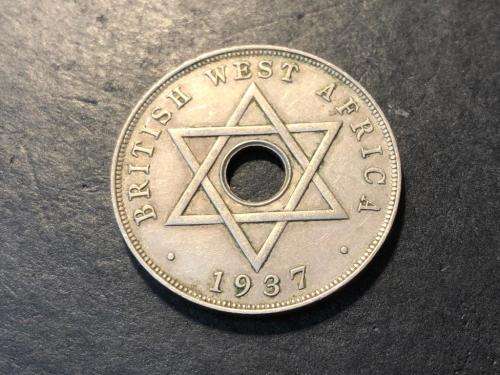 British West Africa 1937 Excellent condition one penny coin