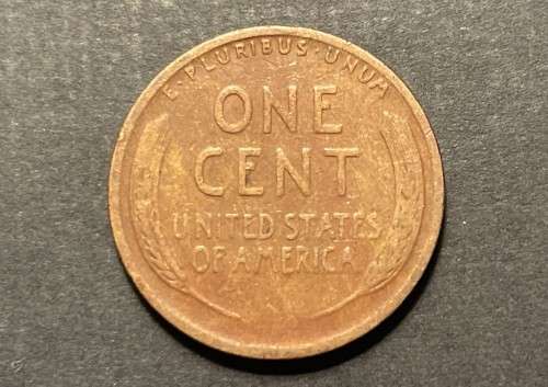 1927 USA `Wheat penny` 1 cent coin