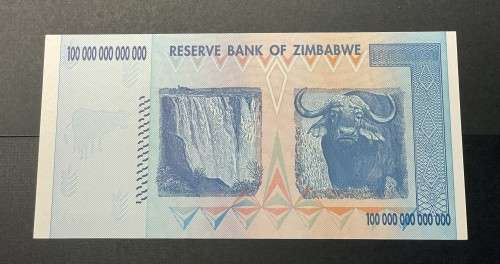 Zimbabwe 100 Trillion dollar banknote $100,000,000,000,000 - 2008 Hyperinflation - Gem Crisp UNC