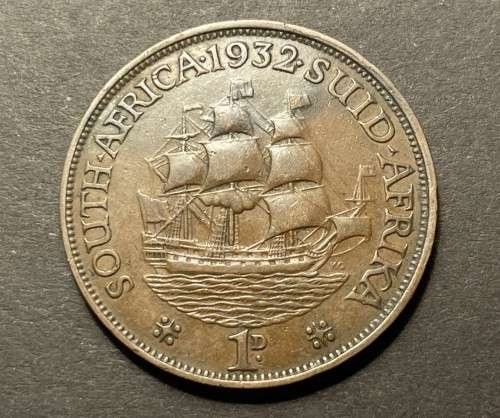 Nice 1932 SA 1 penny coin