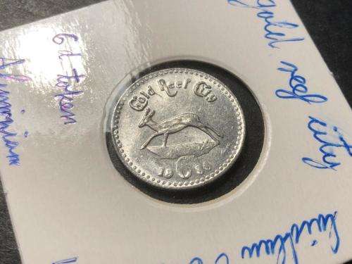 1986 Gold Reef City ZAR 6 pence Aluminium token - Laidlaw #0653