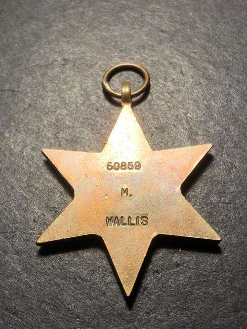 The 1939 - 1945 Star World War 2 service medal awarded to M. WALLIS number #60859