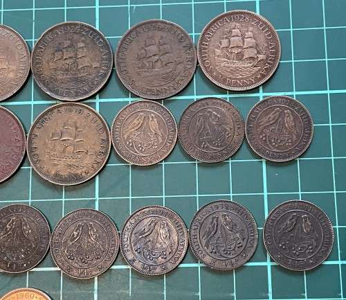 Complete collection of SA Union copper coins from 1923 to 1964 - PLEASE READ DESCRIPTION