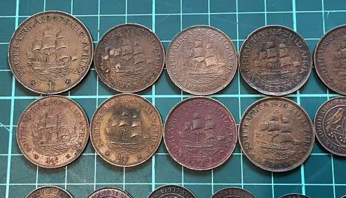 Complete collection of SA Union copper coins from 1923 to 1964 - PLEASE READ DESCRIPTION