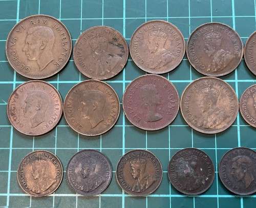Complete collection of SA Union copper coins from 1923 to 1964 - PLEASE READ DESCRIPTION