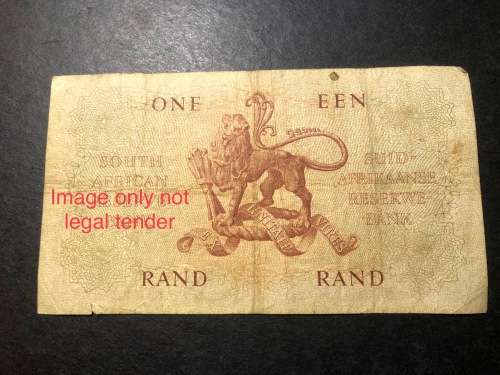 Very scarce E/A 1962 G Rissik Replacement R1 banknote - Only 757,000 printed!!