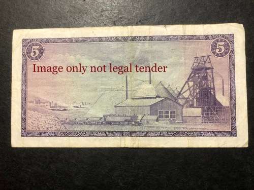 1967 TW de Jongh First issue E/A R5 banknote