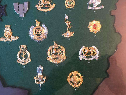 Rare Regimental Badges of the Rhodesian Army display - 20 badges - READ DISCRIPTION!