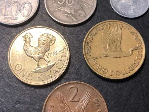 Thematic collection of coins with a BIRD design - price is for all 6 coins in the collection