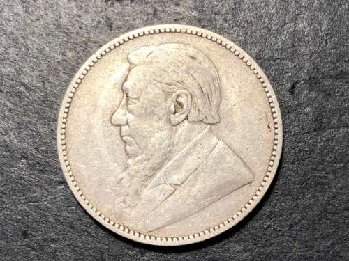 1896 ZAR 1 shilling silver coin