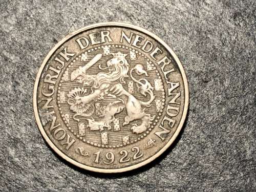 Nice 1922 Netherlands 1 cent coin
