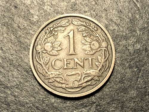 Excellent 1929 Netherlands 1 cent coin