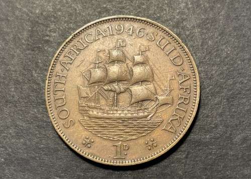 Nice 1946 SA Union 1 penny coin