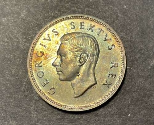 Excellent Proof 1952 SA Union 1 penny coin
