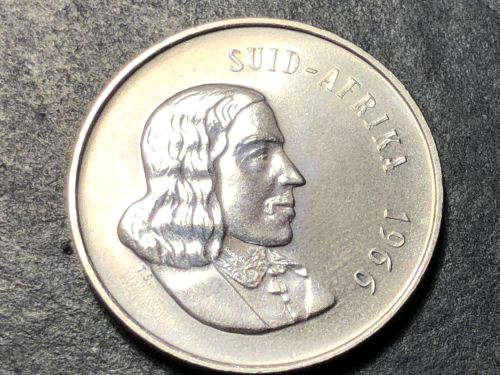 Brilliant Proof 1966 RSA 20 Cent coin