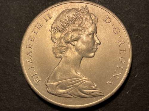 Excellent 1967 one crown coin from Gibraltar