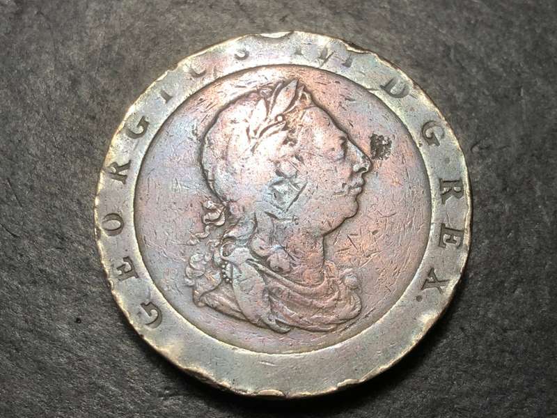 Rare Massive 1797 Cartwheel 2 penny coin - King George III - Weighs 56.7 grams