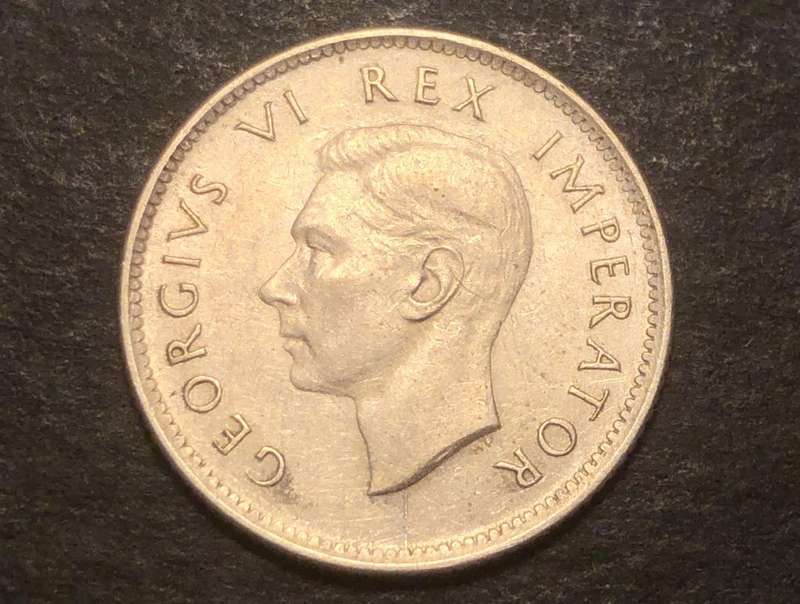 Excellent 1937 SA Silver 6 pence coin in AU - Catalogue value in UNC is R7,000 & in EF is R3,500