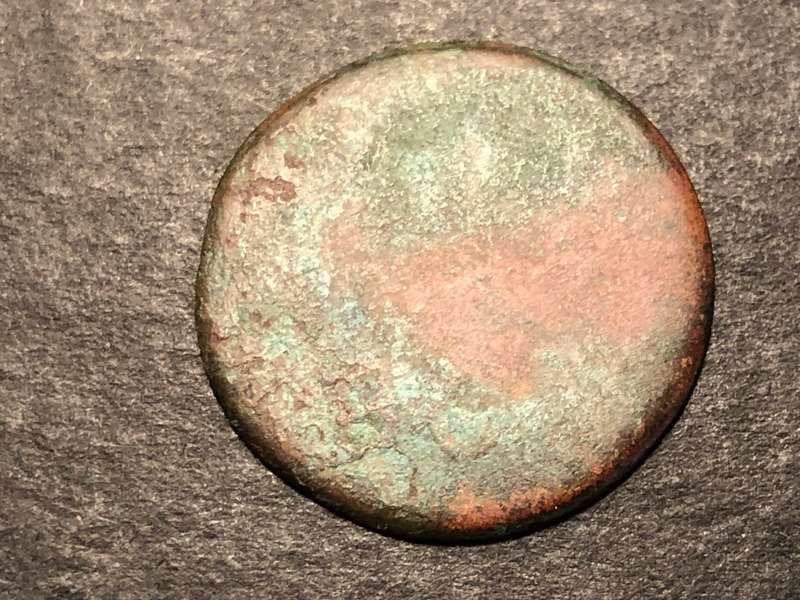 Old VOC shipwrecked copper 1 duit coin - Probably JAVA
