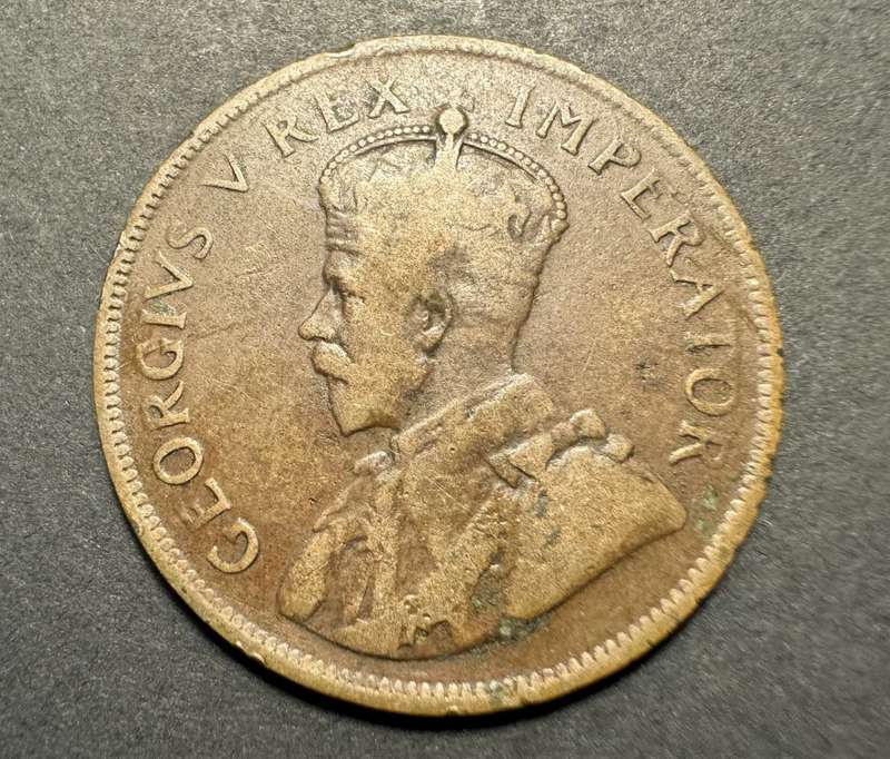 1929 SA Union 1 penny coin