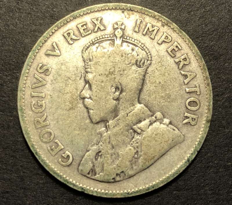 Scarce 1935 SA Union 2 ½ shillings (half crown) silver coin