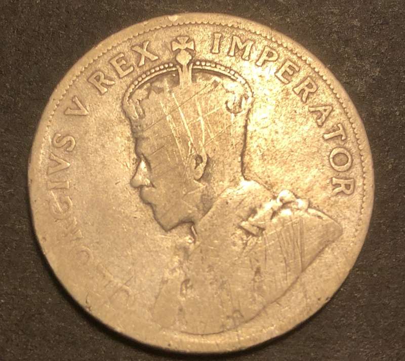 Scarce 1928 SA Union 2 shilling (florin) silver coin