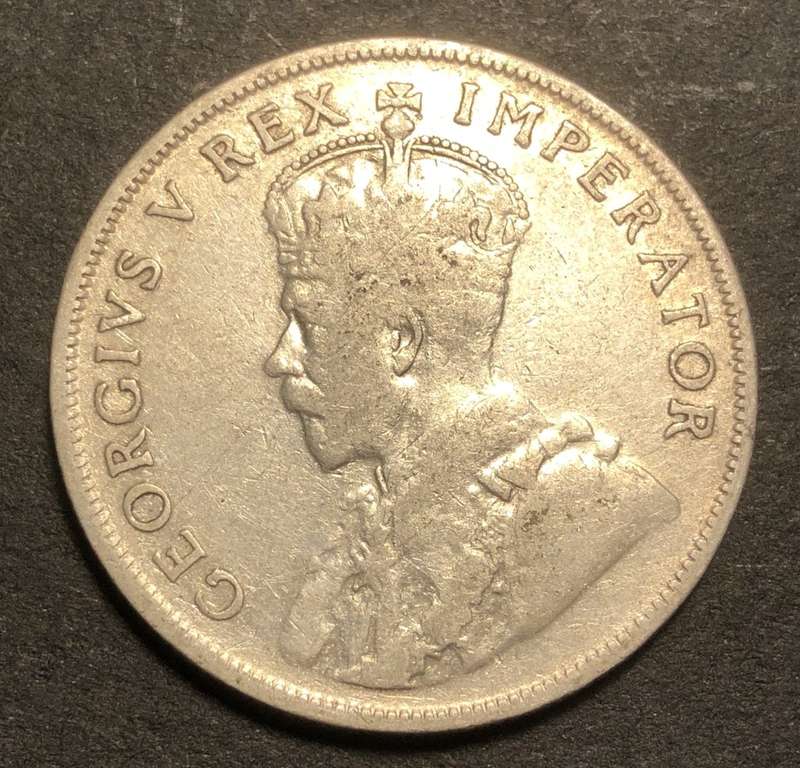 Scarce 1934 SA Union 2 shilling (florin) silver coin