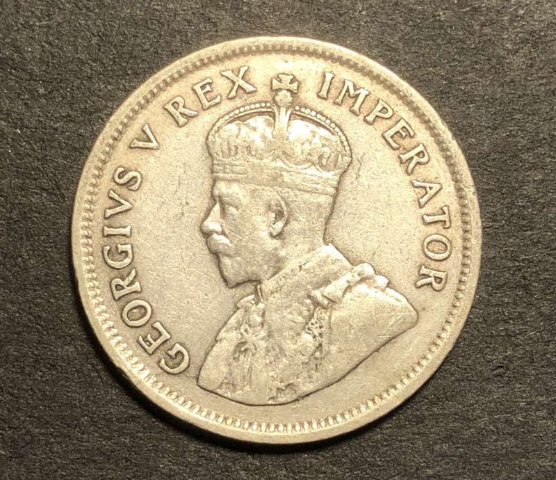 Scarce 1929 SA Union 1 shilling silver coin