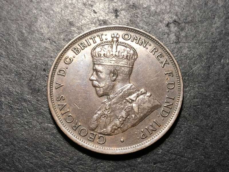 Very nice AU+ 1911 Australian Bronze 1 penny coin