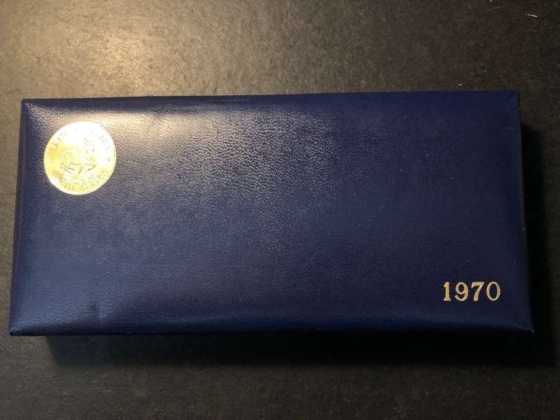 Scarce 1970 South African Short proof coin set - Complete in original blue box
