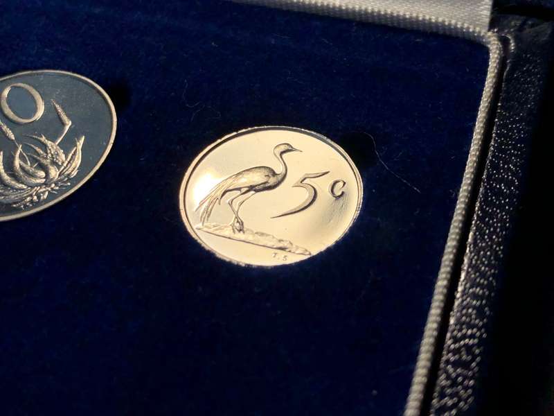 Scarce 1970 South African Short proof coin set - Complete in original blue box