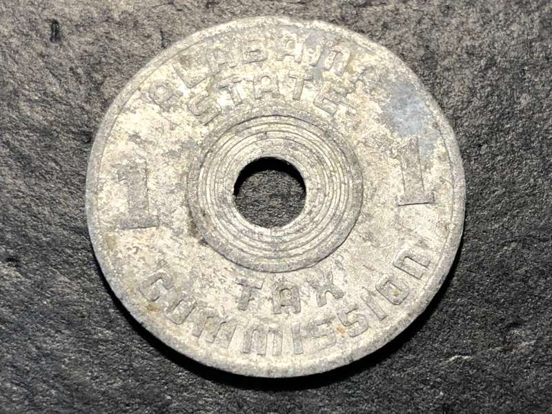 Interesting American ND (1937-1938) Luxury Tax token - State of Alabama