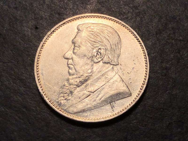 Excellent High grade 1892 ZAR Kruger Silver 1 shilling coin