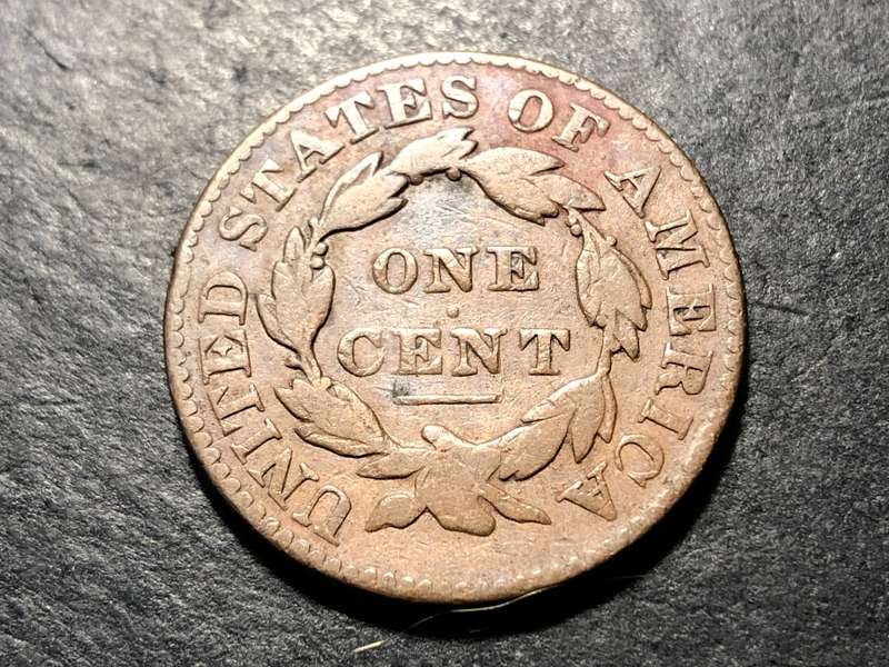 SCARCE 1831 USA Large 1 cent coin