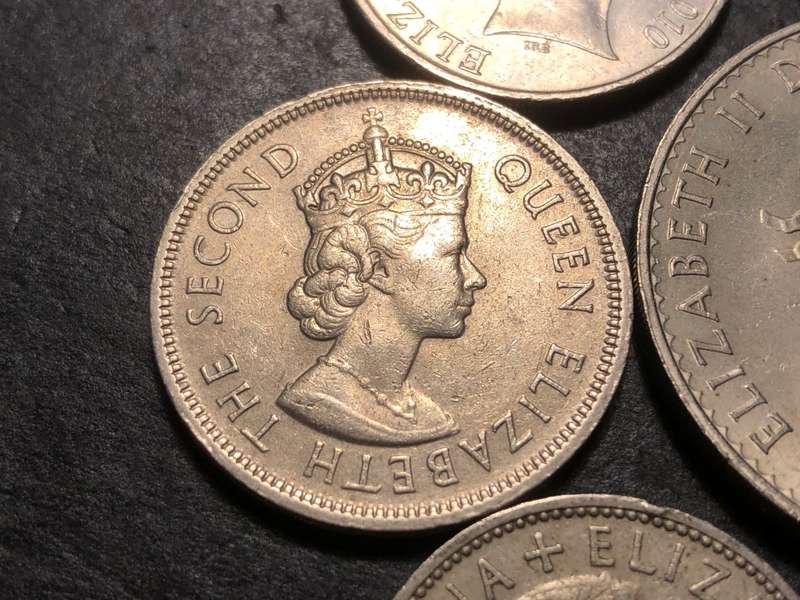 Thematic collection of coins with Queen Elizabeth II`s portrait