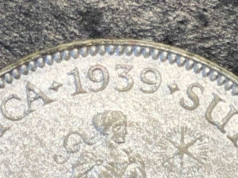 Very Scarce 1939 Shilling fibre coin - High grade and rare