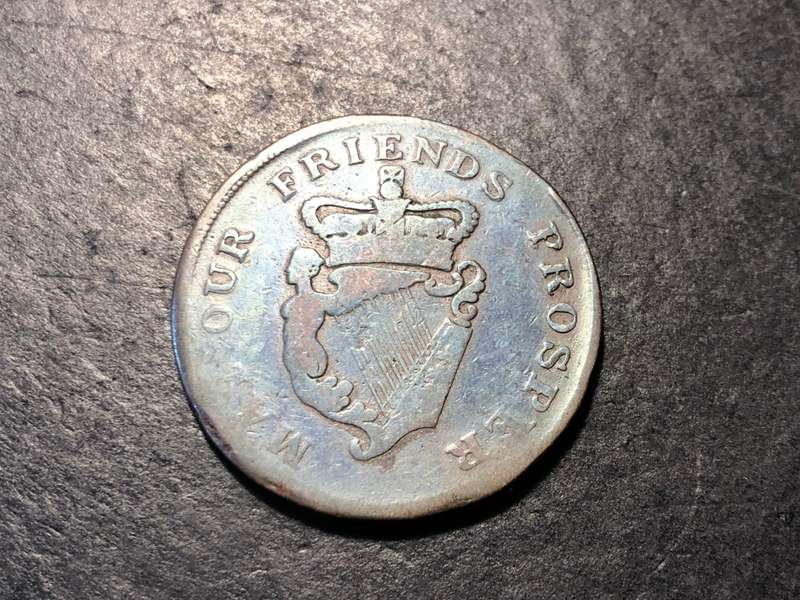 Undated (1757 - 1816) Bronze 1 penny token - Ireland Advocates
